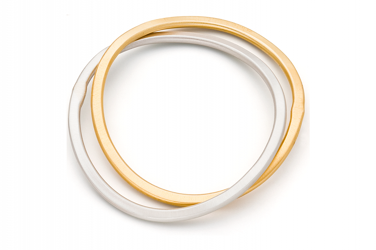 Armreif zweifach Bicolor-1